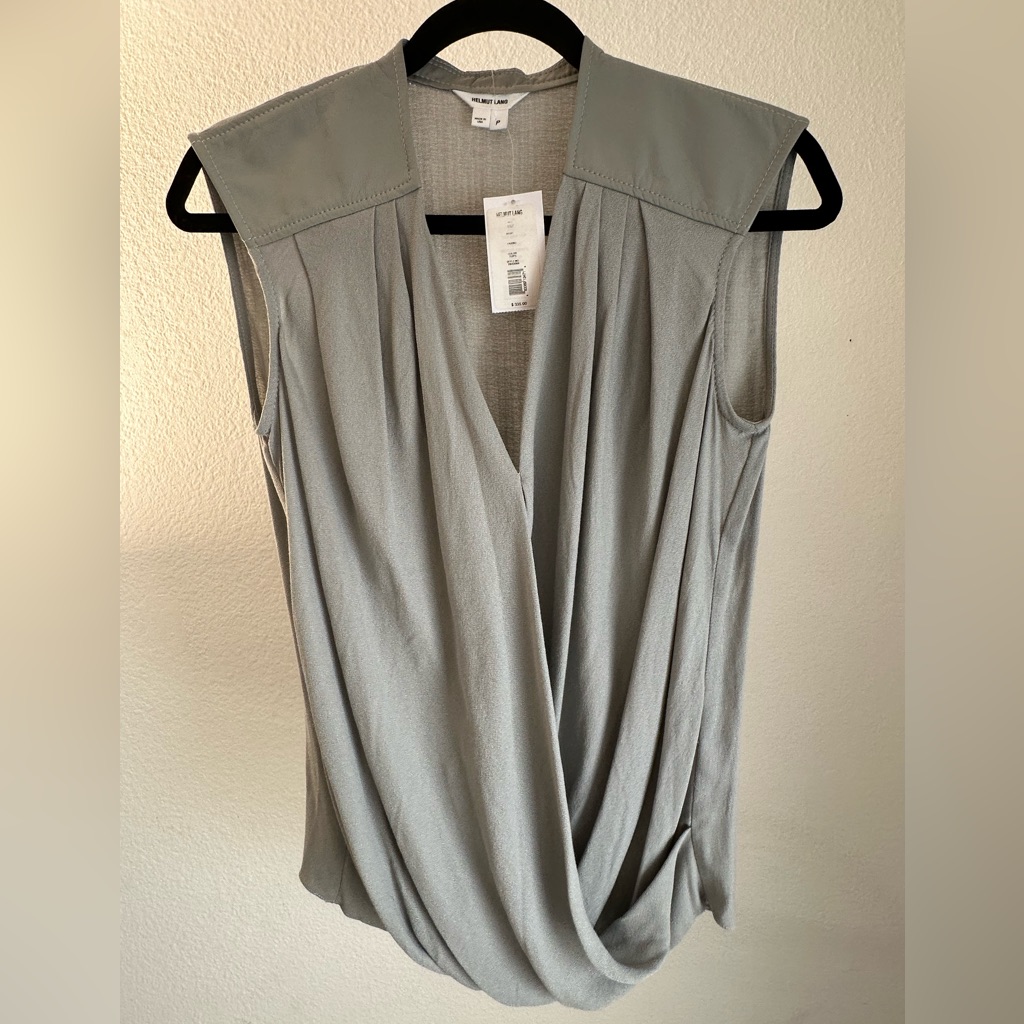 Helmut Lang Morse Drape Top